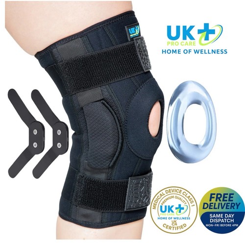 Dual hinged knee support - support, brace