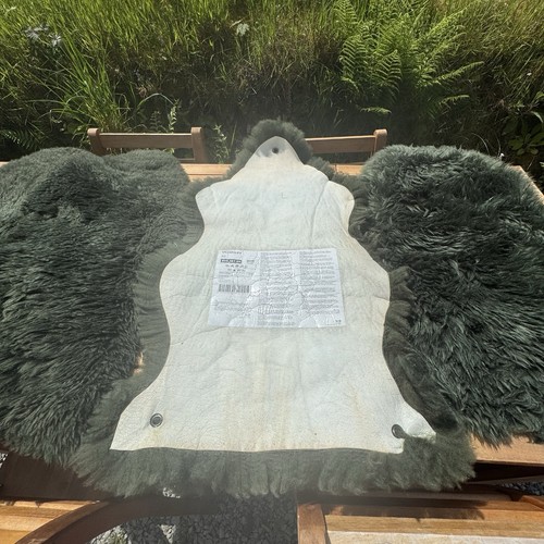 Ikea green sheepskin seat - 4,