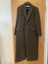 New Zara Brown Wool Coat Un