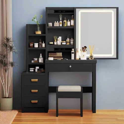 Black dressing table with - dressing,