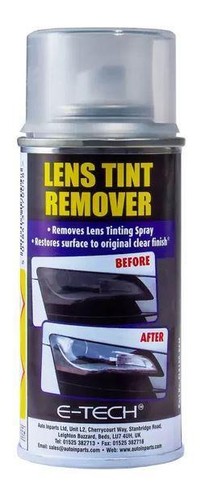 Lens paint tint remover spray - tint,
