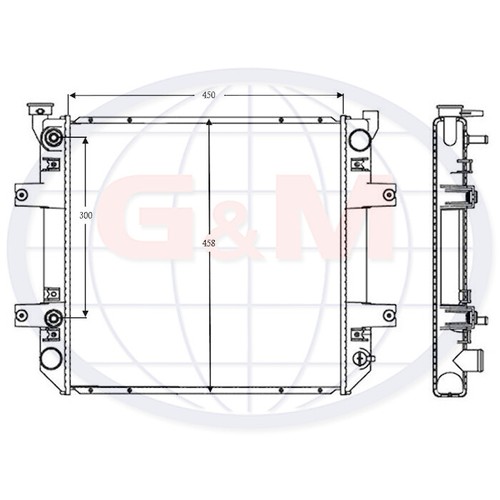 Radiator for forklift truck - for,