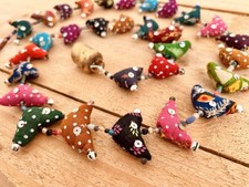 Fair Trade 30 Bird Bell Tota Traditional Indian Hanging Decoration Handmade Boho