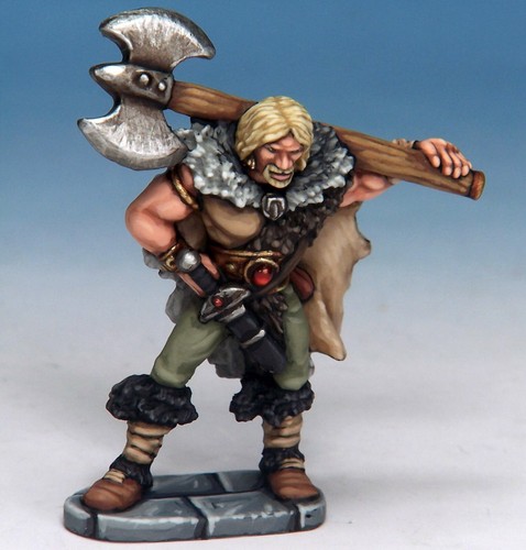 Barbarian hero with massive - barbarian,