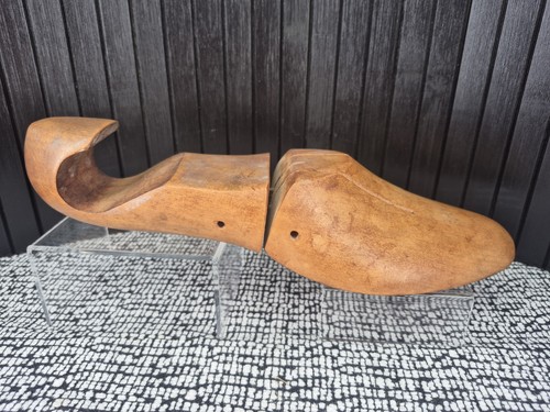 Vintage wooden shoe last form - wooden,