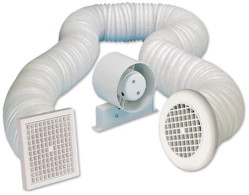 Inline bathroom extractor fan - bathroom,