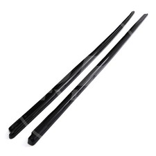 GLOSS BLACK SIDE SKIRT EXTENSIONS SPLITTERS FOR FORD TRANSIT CUSTOM MK2 SWB 24+