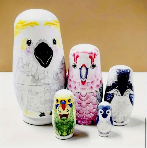 Russian wooden nesting dolls - russian,