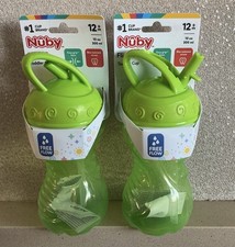 2 X Nuby Flip-It Toddler Cups