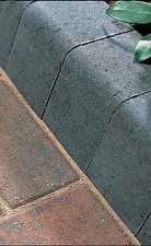 BRADSTONE LARGE BLOCK KEY KERBS CHARCOAL - 192 PACK - * INC FREE DELIVERY*