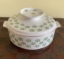 Arklow Pottery Shamrock Design Lidded Serving Dish