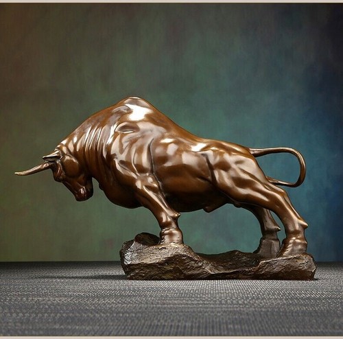 1600g bronze wall street bull - street,