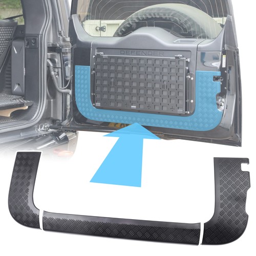 Chequer plate rear door - rear,