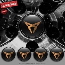 Cupra Sticker Set of 4pcs 3D Gel Silicone Wheel Hub Caps Hub Caps