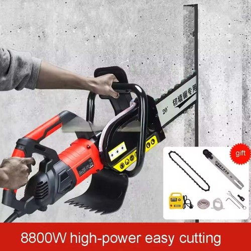 New chain saw concrete wall - saw,