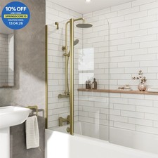 Curved Folding Bath Shower