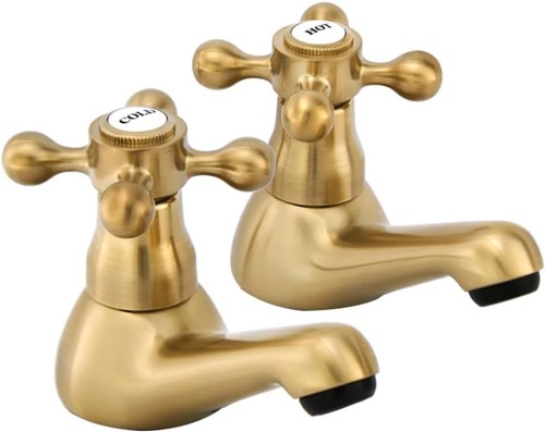 Basin pillar taps pair - basin, twin