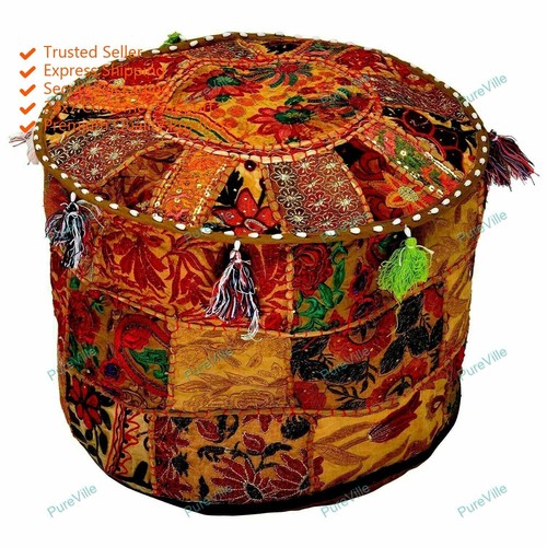 Bohemian floral pouf - bohemian, cover