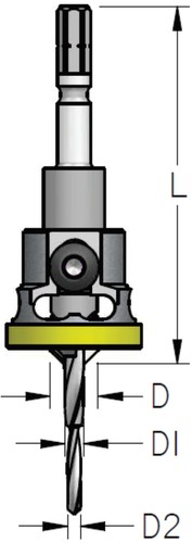 Carbide tipped countersink - carbide,
