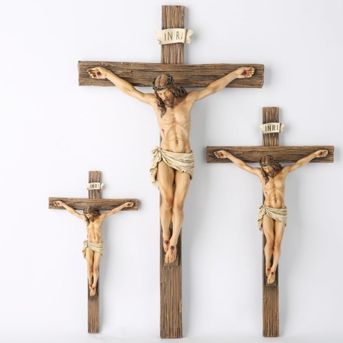 High catholic crucifix - catholic, wall