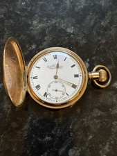 Vintage ~ Gold Plated ~ H. Samual ~ Full Hunter winding Pocket Watch 