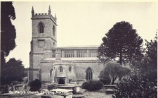 "Chipping Norton St. Mary's Church" UK Vintage Postcard. *Worldwide ship*