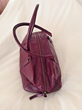 Zara Burgundy Leather Handbag