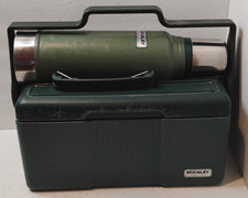 Vintage Stanley Lunch Box Thermos Bottle Combo Set Green Complete