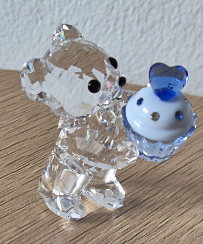 Swarovski kris bear - bear, blue