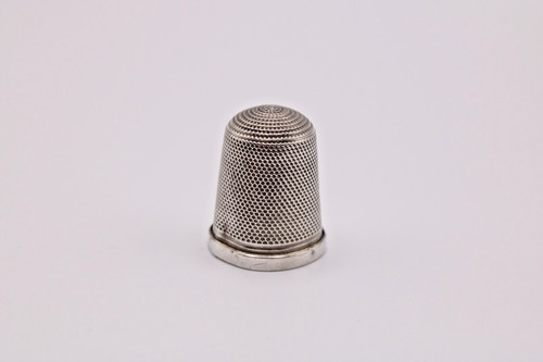 Edwardian silver thimble c1906