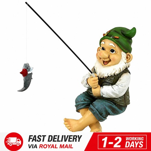 Garden gnome fishing rod - &, +