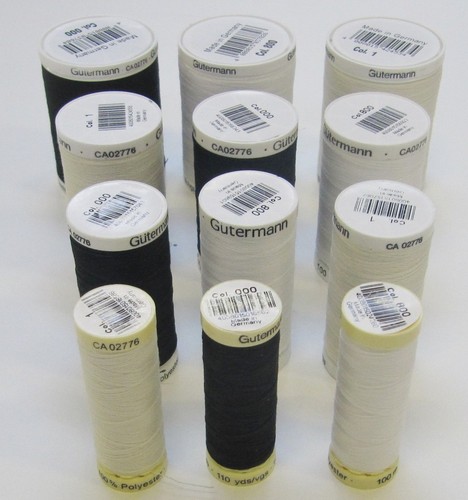 Gutermann black white or - black,,