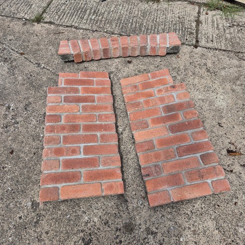 Brick panel fireplace chamber - panel,