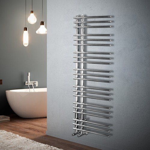 Modern white chrome bathroom - modern,