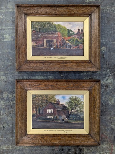 Antique oil paintings - oil, g