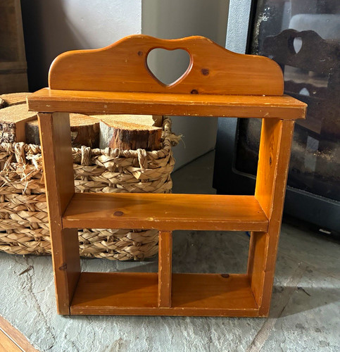 Vintage 90s chunky pine wooden