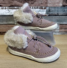 Clarks Doodles Evie Girls Pink First Slippers  Boots Shoes UK 7 F New