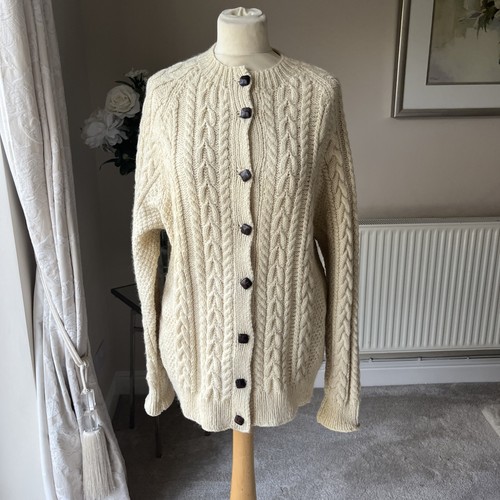 Vintage aran cardigan - vintage,