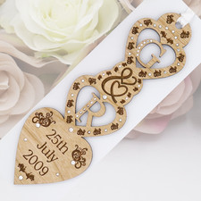 Luxury Personalised Welsh Love Spoon Gift, engraved with hand placed crystals