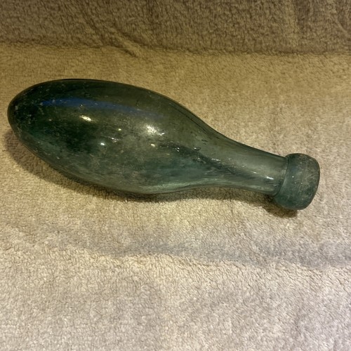 Antique torpedo green glass - antique,