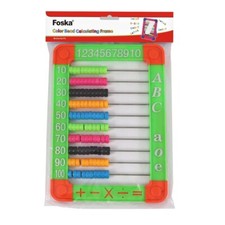 Plastic Abacus 18 x 25.5cm - Arithmetic Maths Learning Education Counting