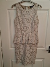 WAREHOUSE ivory lace pattern