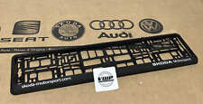 Skoda Show Number License Plate Holder Surround Genuine New OEM Accessory Gift