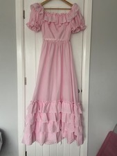Vintage 80s Pink Rara Ruffle