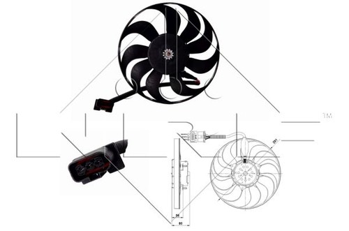 Genuine nrf radiator fan for - genuine,