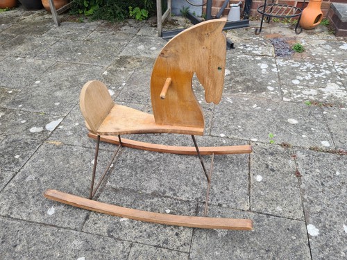 Antique vintage wood iron - &,