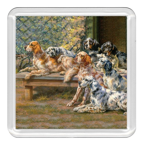 English setter dog acrylic - setter,