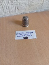 Sterling Silver Thimble Charles Horner 1909 Chester Hallmarks