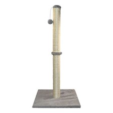 LARGE GREY CAT SCRATCHING POST ACTIVITY TREE KITTEN CLIMBING TOWER POLE TOY