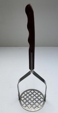 VTG Prestige Stainless Wooden Teak Handle Potato Masher Kitchen Utensil Tool